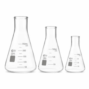 matraz erlenmeyer, 250 ml/150 ml/100 ml, glassco